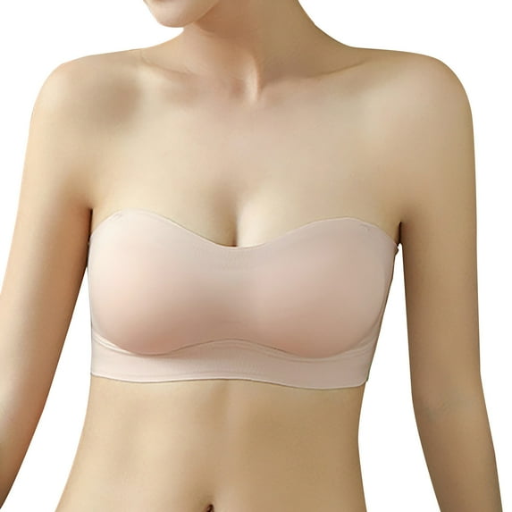 Mrat Clearance Racerback Bras for Women Bra Wire-Free Underwear Bra Front Closure Seniors Bralettes for Women Pack Racerback Bras for Women Everyday Underwear Wrap Without Underwire Bras Beige M