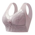 thumbnail image 1 of Mrat Clearance Racerback Bras for Women Embroidered Comfortable Breathable Bras for Large Breasts Tube Tops with Built in Bra Backless Bra Underwear 36, 1 of 5