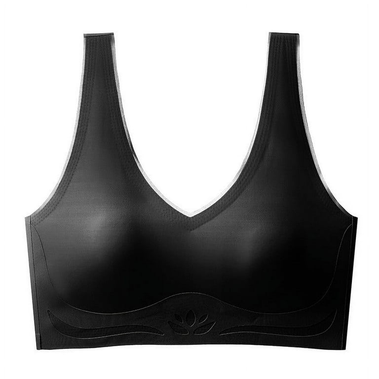 Mrat Clearance Strapless Bras for Women Nursing Tank Tops Tank Tops with  Built in Bra Wireless Racerback Daisy Bras Small Breast Push up Bras for  Women Black M 