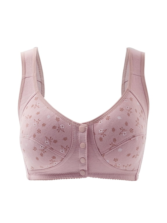 Racerback Bras for Women Front Snaps Seniors Strapless Bras Tshirt Bras No Underwire Stretch Seamfree Cami Strap Bralette High Support Sports Bras Lingerie Bras L