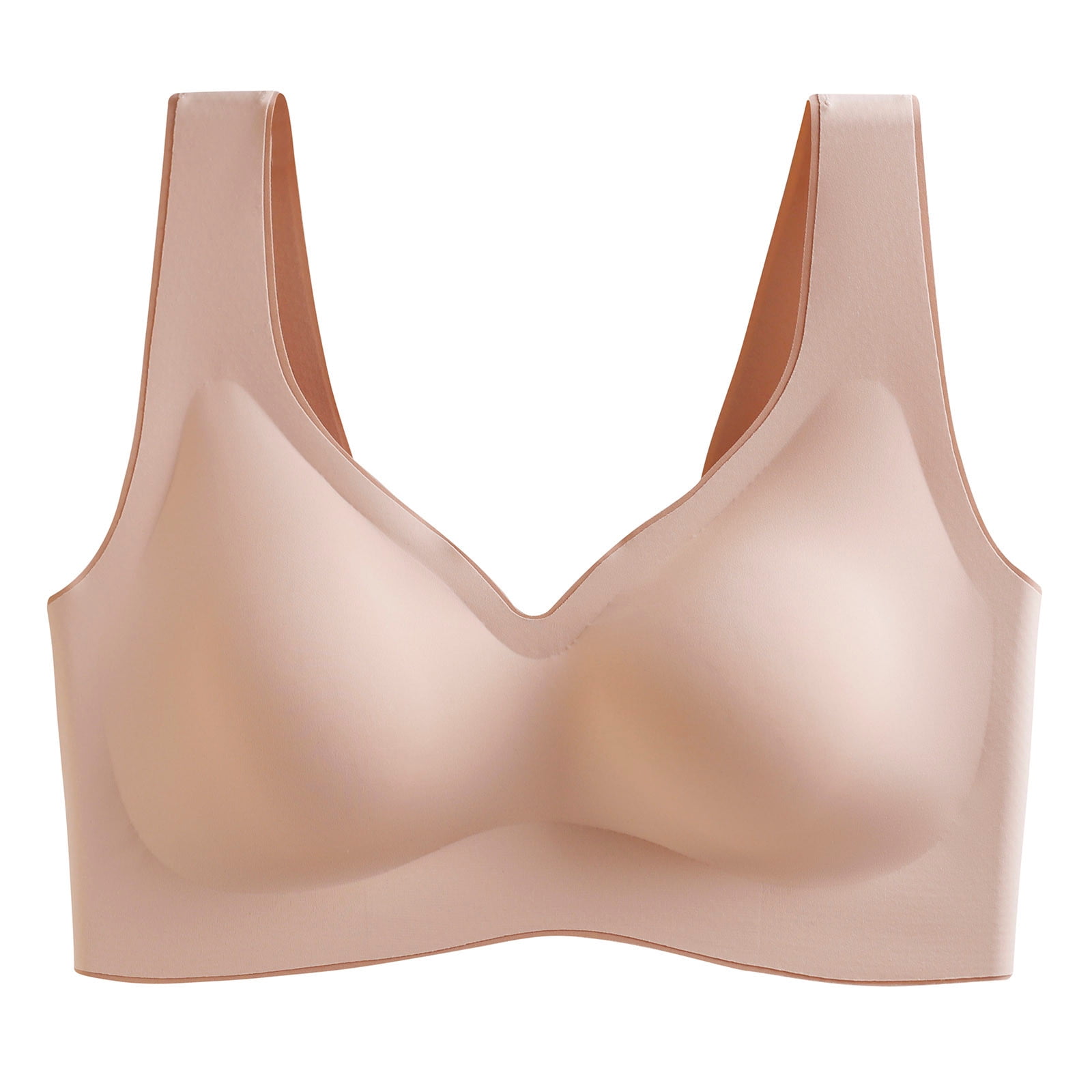 Mrat Clearance Racerback Bras for Women Half Strapless Push up Strapless  Bras Front Zipper Sports Bras Plus Size Bralettes for Women Sports  Multipack Bralettes with Support Everyday Bra Beige M 