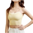 thumbnail image 1 of Mrat Clearance Running Sports Bras for Women U-shaped Cross Back Bras with Support Strapless Bras Push up Support and Lift Breasts Seamless Suspender Bra Yellow_U L, 1 of 3