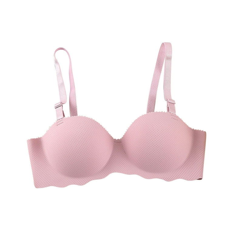 Sports Bras for Women Front Criss Cross Bras Side Buckle Lace Bras Wireless  Seamless Bra 1/2Pack Daily Sleep Bra Pink at  Women's Clothing store