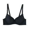 thumbnail image 1 of Mrat Bras for Women No Wire Women Solid Underwear Small Breasts Push Up Detachable Double Shoulder Straps Underwire Bra Training Sports Bras for Women S-1504 Black Xl, 1 of 3