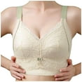 thumbnail image 1 of Mrat Clearance Tshirt Bras for Women Clearance Thin without Sponge Plus Size Halter Bra Strapless Bandeau Bras Plus Size Bra Daily Bra Beige_1 XXL, 1 of 4
