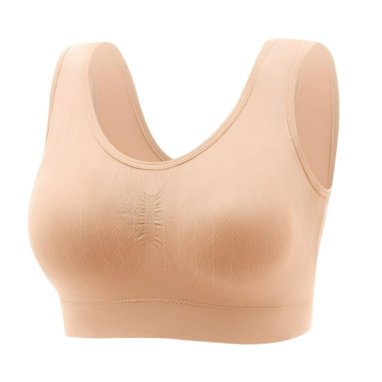 Mrat Clearance Womens Sports Bras Zip up Sports Front Snap Cotton Bras  Oversized Small Breasted Sheer Bralette Ribbed Bralettes for Women with  Support