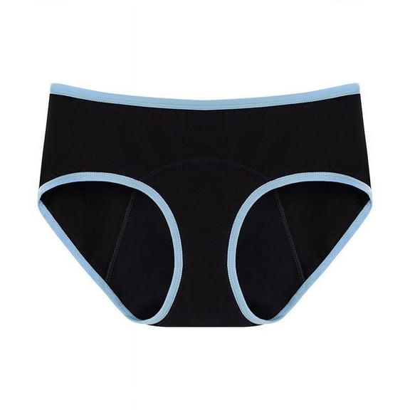 Mrat Crotchless Panties for Women Women's Large Cotton Color Postpartum Recovery Physiological Underwear Lace Panties S-130 Blue L