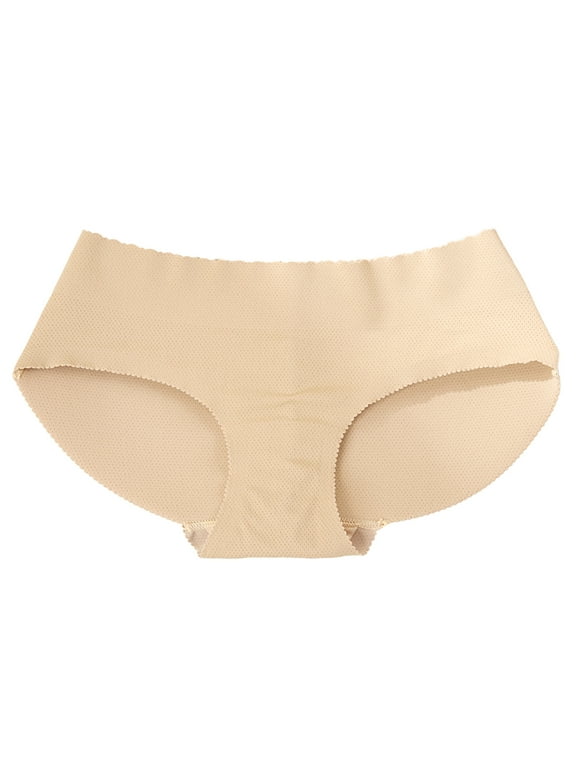 Ladies Underwear Women Butt Pads Enhancer Panties Padded Hip Underwear Shapewear Butts Lifter Lift Panty Fake Padding Briefs Womens Underwear Seamless S-162 Beige S