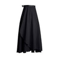 thumbnail image 1 of Mrat Floral Maxi Skirts Women Wrap Skirt Ladies Long Skirts Chiffon Dance Sheer Skirt Summer Beach High Waisted Skirts Long Flowy Skirts S-25 Black One Size, 1 of 7