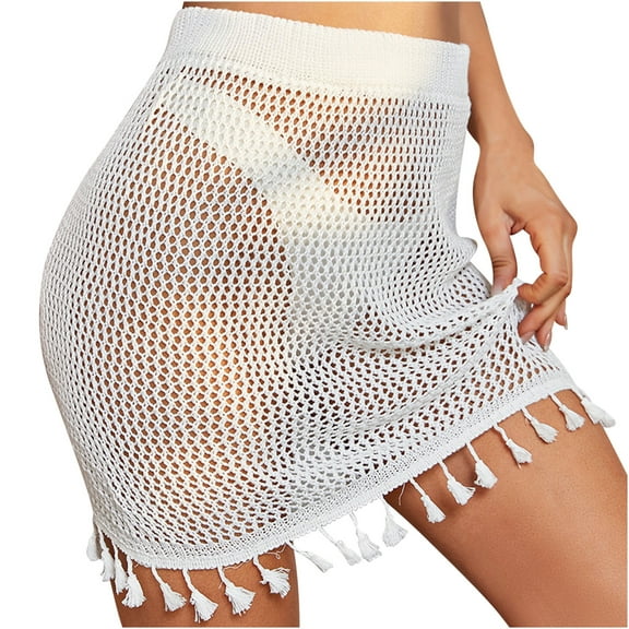 Mrat Flowy Maxi Skirt Fashion Women High Waist Solid Skirt out Ladies Mini Fitting Skirts Peasant Skirts S-87 White One Size