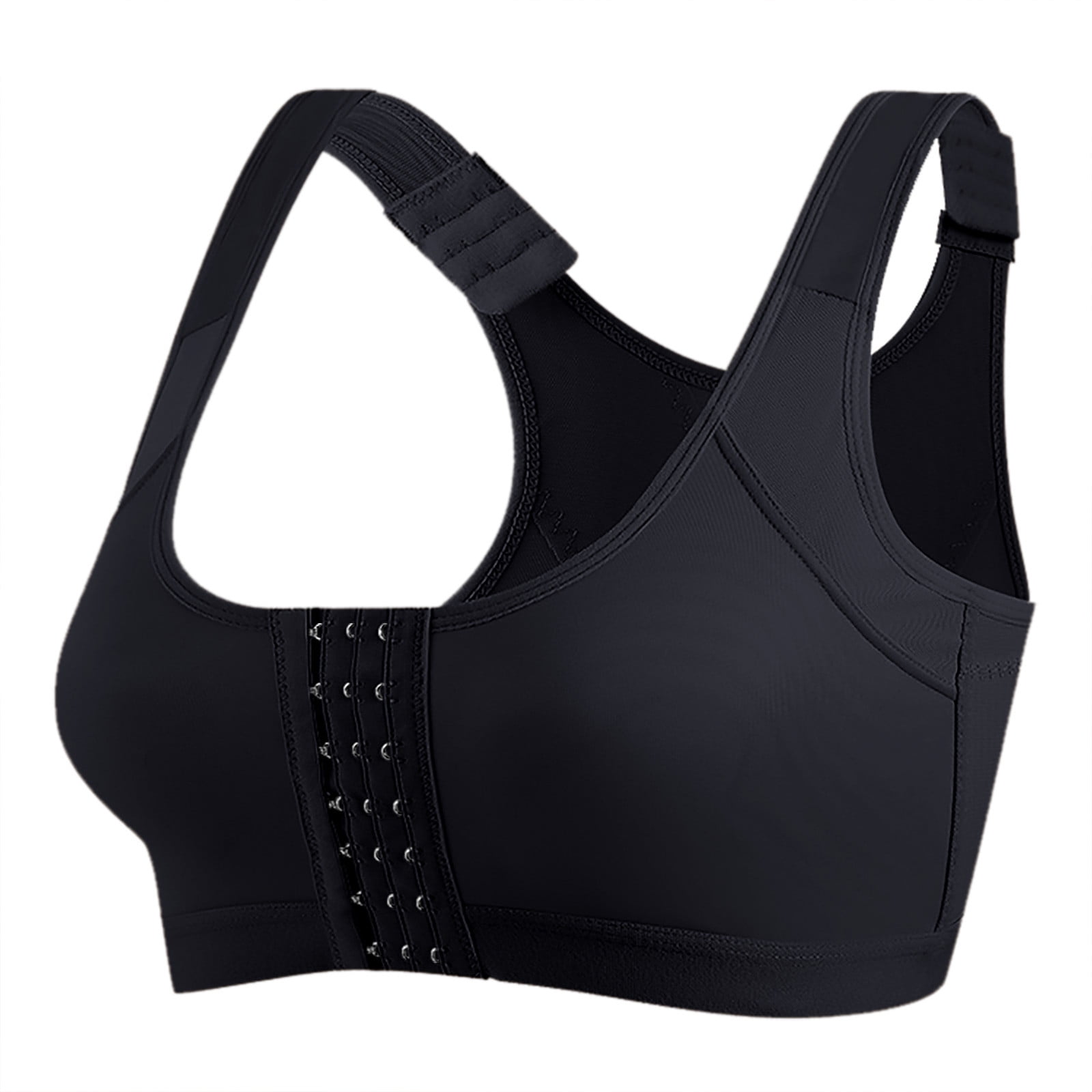Cleavage Top Zip Front Sports Bra Strapless Padded Bra Bra Side Support  Womens Lace Top Strapless Bras Non Padded Stra Black : : Fashion
