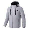 thumbnail image 1 of Mrat Heated Jackets for Men Women with Battery Pack, Electric Heated Coat Unisex Heating Winter Coat Heat Jacket Water Proof Windbreaker S-170 Gray 6XL, 1 of 8