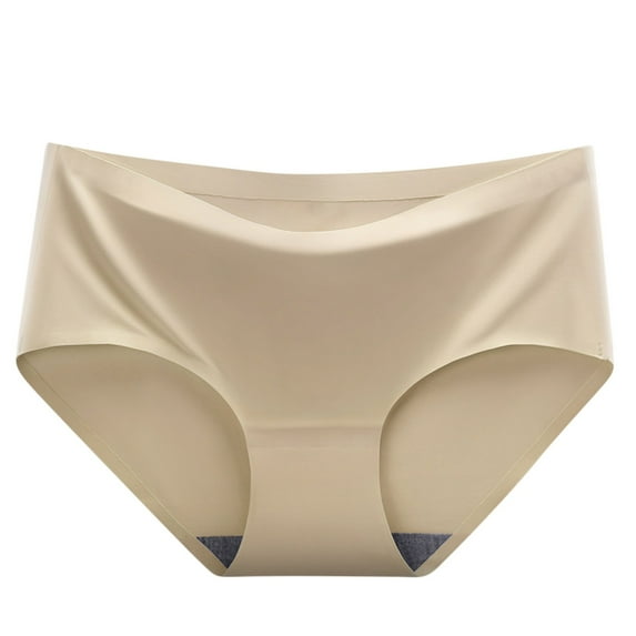 Mrat High Waist Underwear Women Women's New High-Waist Briefs Postpartum Belly-Up Hip Panties Period Panties S-201 Beige XL