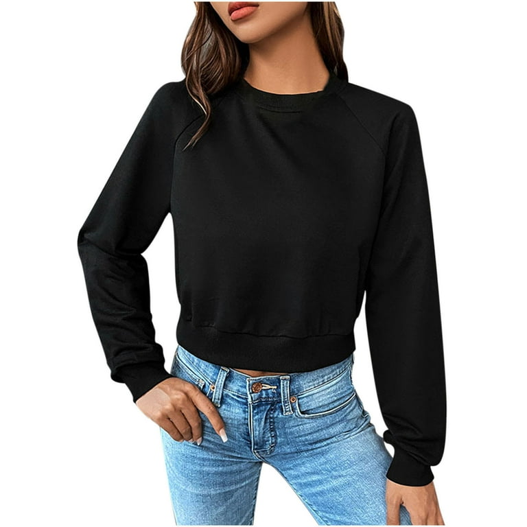 Short sweatshirt ladies clearance