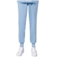 thumbnail image 1 of Mrat Joggers Women Solid Color Loose Bunched Feet Work Pants Elastic Waist Baggy Straight Nurse Dress Pants S-5 Sky Blue S, 1 of 3