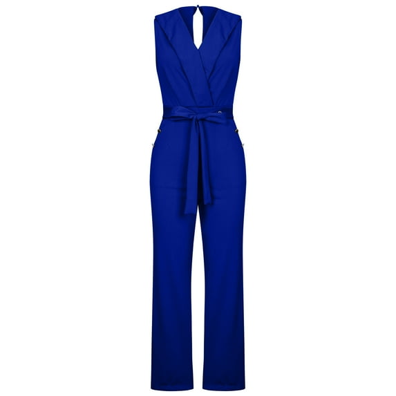 Mrat Jumpsuit Jeans for Women Fashion Ladies Bandage Solid Cold Shoulder Suspender Cami Pants Zipper Jumpsuit Yoga Pants