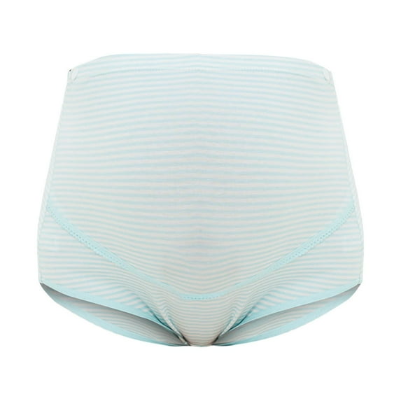 Mrat Leakproof Ladies Underwear Fashion High Waist Breathable Soft Stretch Panties Pregnant Women's Underwear Underwear Women S-239 Blue 5XL