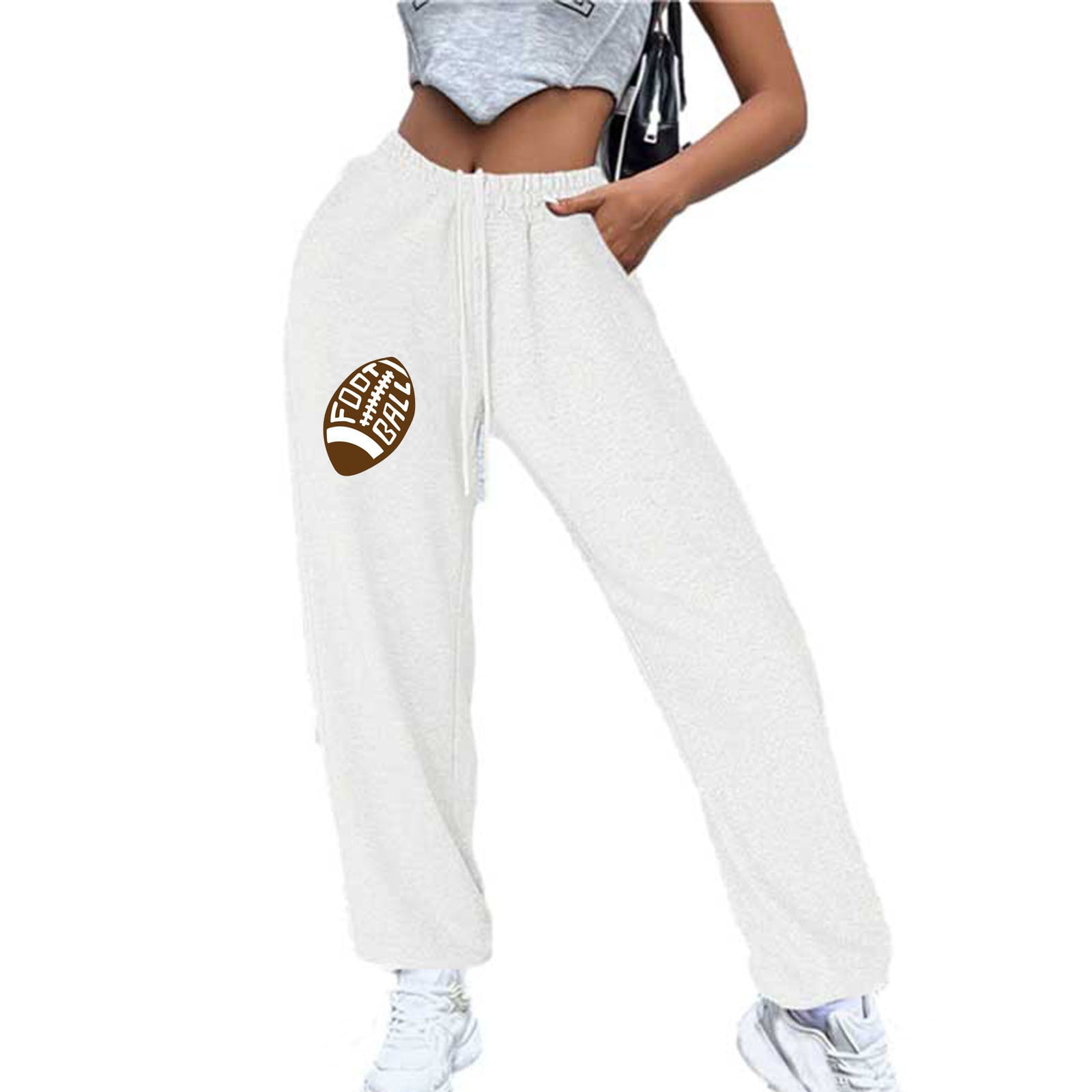 White sports trousers ladies cheap