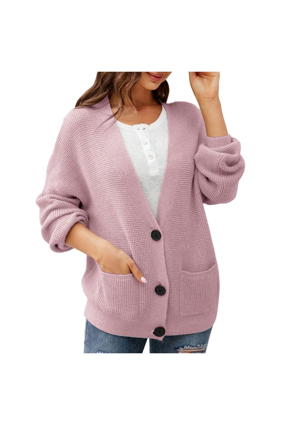 Light Weight Cardigan Women Summer Mid Length Slouchy Women Cardigan Fall Draped Cardigan High Low Hem Draped Duster Knitted Sweater Cardigan Tunic Tops for Women Loose Fit Pink L
