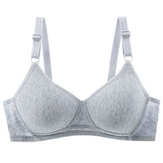 Mrat Long Line Bras Women Sports Bras Women Lace Bra Style M-793 Big & Tall Size Wireless Cami Bra Female V-Neck Hook and Eye Bra Closure Lace Bralette Gray XL