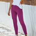 thumbnail image 1 of Mrat Long Trouser Fall Palazzo Pants Flare Sweatpants Womens Casual Loose Pants Comfy Work Pants Pockets Elastic High Waist Pants Sweat Pants Women B1_Purple M, 1 of 1