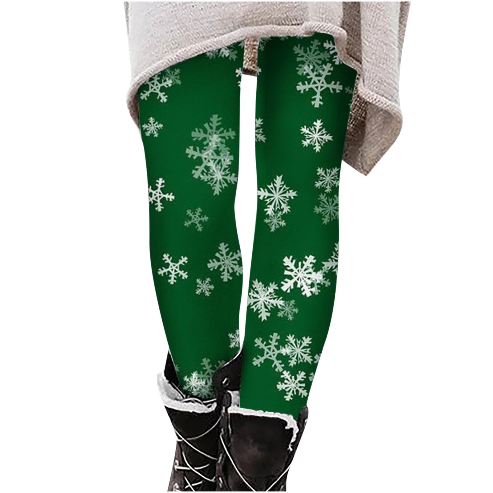 Mrat Plus Size Fleece Leggings Full Length Pants Womens Tights and