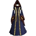 thumbnail image 1 of Mrat Plus Size Medieval Dress, Renaissance Princess Costume for Women, Halloween Maxi Dresses for Women S-12 Dark Blue XXL, 1 of 4