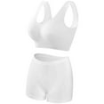 thumbnail image 1 of Mrat Push Up Sports Bras for Women Clearance Cute Bracelets Women Push-Up Bra Style M-512 Regular Size Wireless Bra Everyday Female V-Neck Hook and Eye Bra Closure Lace Bra White S, 1 of 3