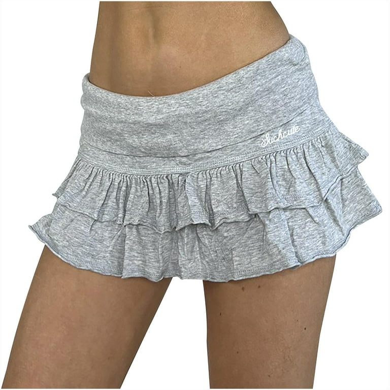 レディースウェア RUFFLOG RW WAIST DESIGN SKIRT Mrat Ruffle Skirt Womens Mini Dress Ruffle Skirt Skirts for Women