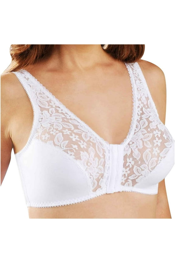 Running s for Women Solid Color Bra Without Steel Clear Strap Camisole Racerback Crop Tops Lace Bralettes V Neck Running s for Women Push up Plus Size Lace Underwear White M