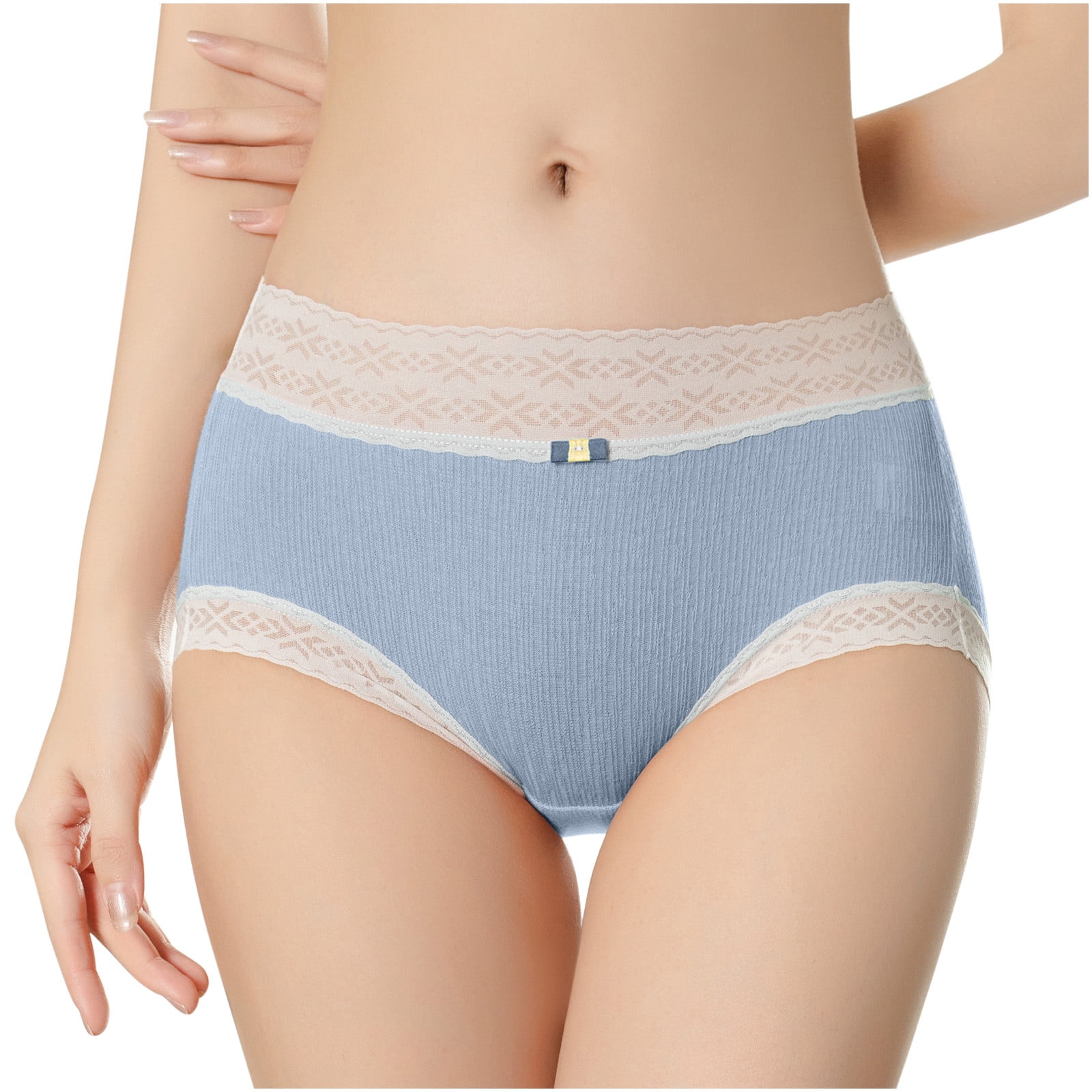 Generic Seamless Underwear Women Ladies Briefs Comfortable Panty Low_Rise  Girls Women Panties Female Soft Underpants S_2XL Lingerie(#white)