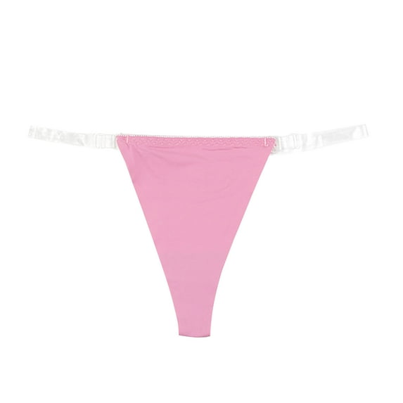 Mrat Seamless Panties Women's Fashion Cotton Breathable Low Waist G-String Panties Panties Underwear Women S-106 Pink-a L
