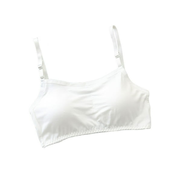 Mrat Seamless Sports Bras for Women Womens Adjustable Spaghetti Strap Sports Bra Back Wireless Workout Padded Yoga Bra Cropped Tops Seamless Sports Bras for Lady S-129 White M