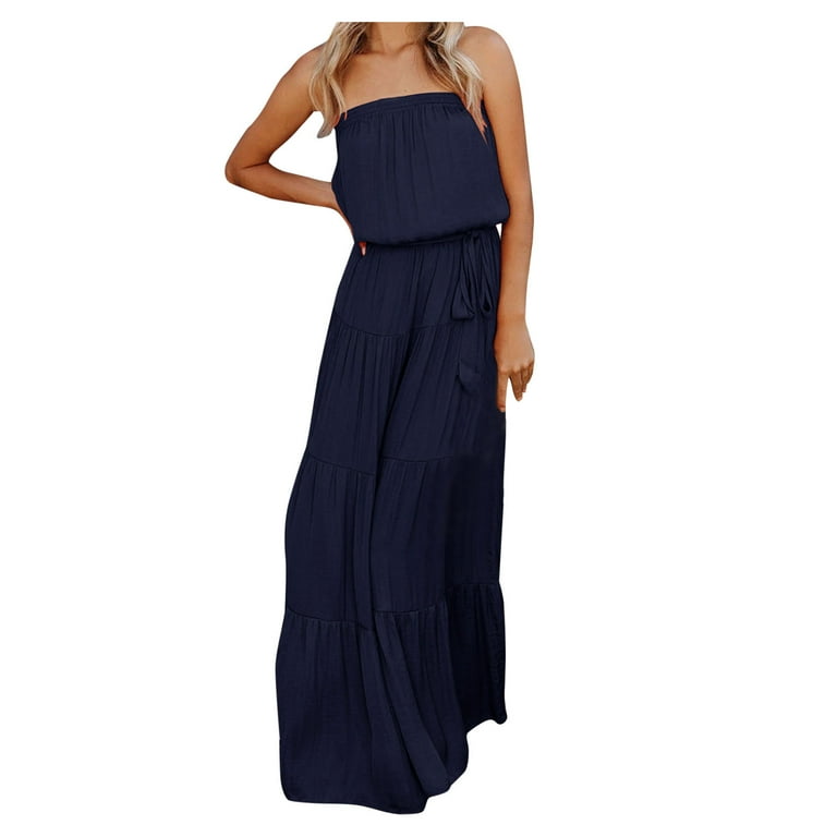Sexy Solid Backless Slit Strapless One Step Skirt Dresses Sexy Solid Backless Slit Strapless One Step Skirt Dresses