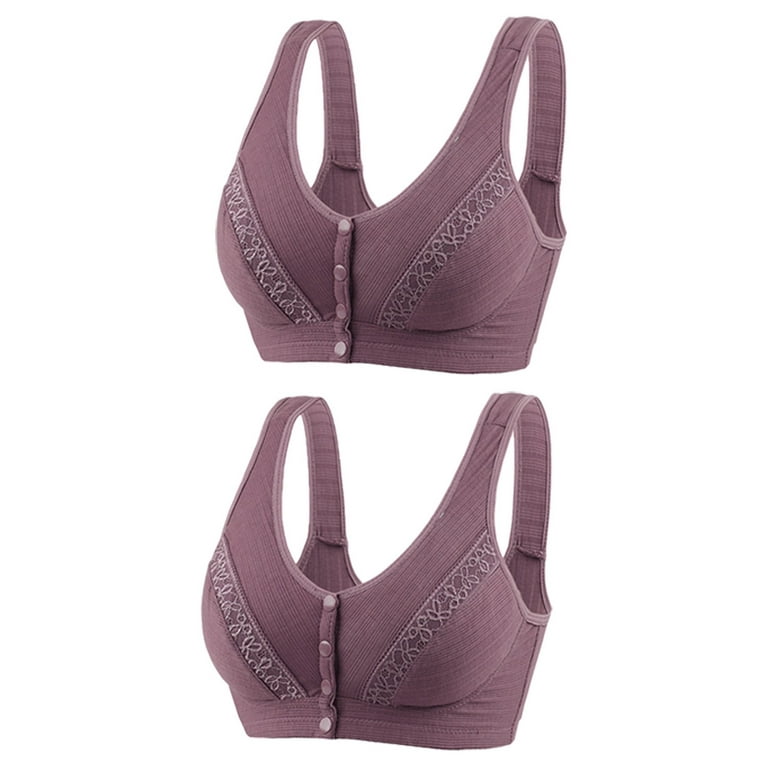 Mrat Clearance Plus Size Sports Bras for Women 3x-5x Clearance Women  Seamless Sports Bra Wire-Free Yoga Bra with Removable Pads Front Close Bras  for