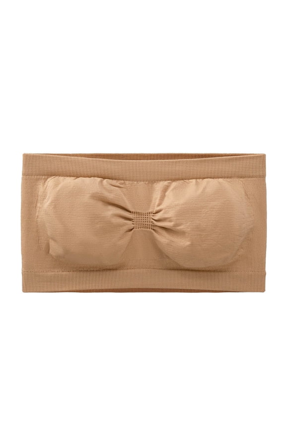 Mrat Sports Bras for Women Women's Yoga Comfortable Wireless Underwear Breast Wrapping Bras Athletic Bras for Women S-1377 Beige L