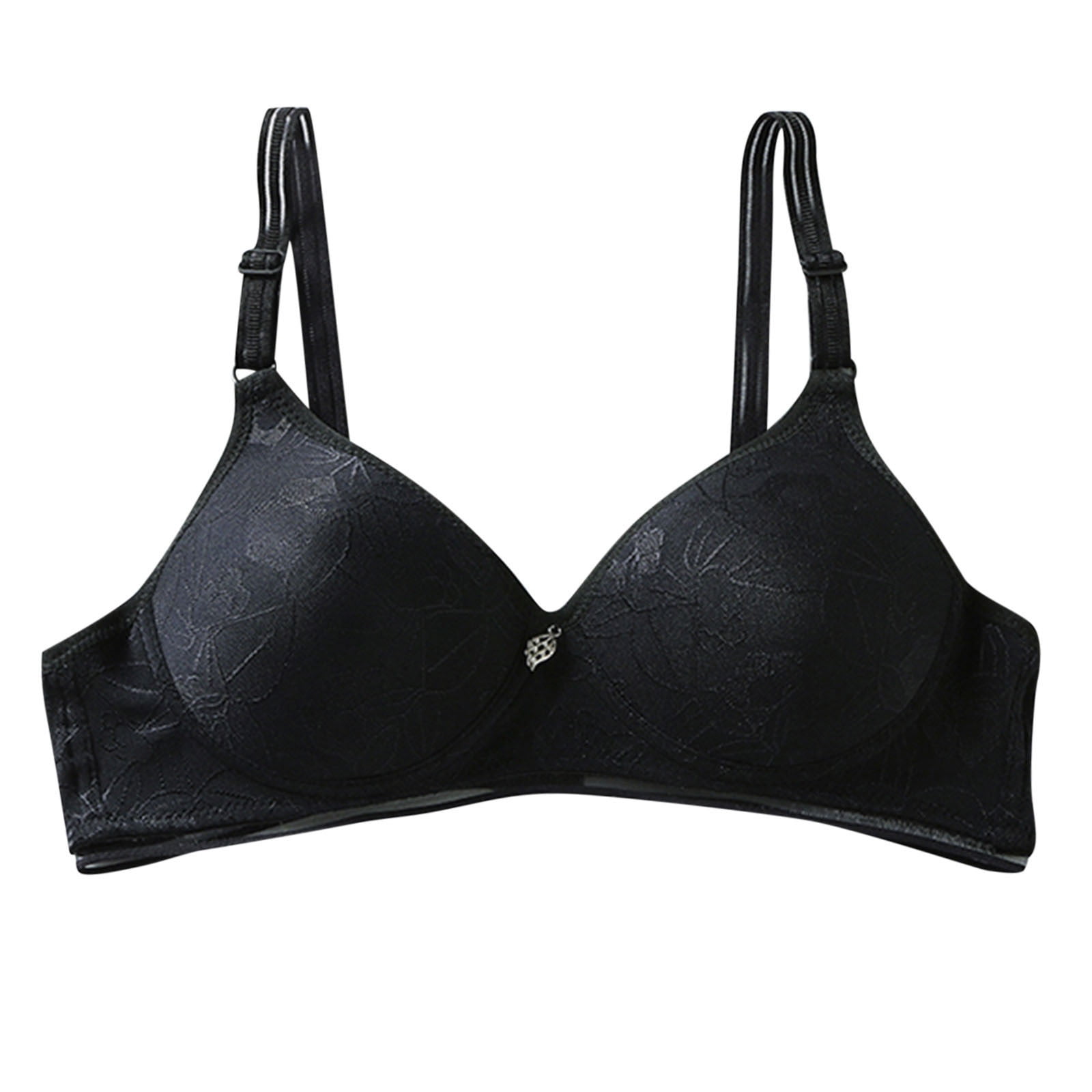 Mrat Strapess Push up Bras for Women Bra Soild Wire Free Printing Criss ...