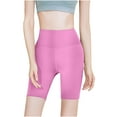 thumbnail image 1 of Mrat Stretchy Pants for Ladies Women's Yoga High Waist Waist Waist Lifting Hip Yoga Pants Drawstring Waist Loose Pants S-623 Hot-Pink S, 1 of 6