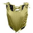 thumbnail image 1 of Mrat Tank Tops Women Women Lace-Up Solid Fishbone Court Vintage Corset Straps Tank Tops Shapewear Womens Workout Tank Tops S-31 Gold 3XL, 1 of 7