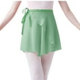 thumbnail image 1 of Mrat Western Skirts for Women Fashion Women Mesh Casual High Waist Solid Dance Bandage Mini Skirt Peasant Skirt S-54 Green XL, 1 of 4