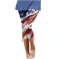 thumbnail image 1 of Mrat Women Cropped Pants Yoga Sports Straight Loose Cropped Trouser Printed Straight High Waisted Yoga Jogger Loose Pants Capris Wine_AA XL, 1 of 5