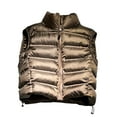 thumbnail image 1 of Mrat Women Down Vest - Winter Thicken Warm Sleeveless Puffer Jackets Vest with Pocket Full Zip up Down Coat Outerwear T-3-Coffee L, 1 of 2