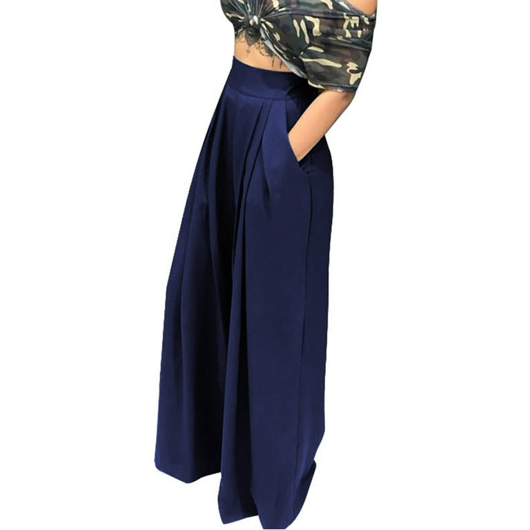 Mrat Women Trousers High Waisted Full Length Trousers Wide Mrat Women Trousers High Waisted Full Length Trousers Wide