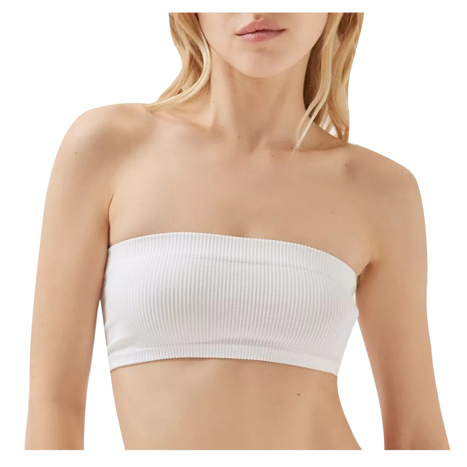 Bandeau Bra White Tube Top Bra Mrat Women's Seamless Bandeau Crop