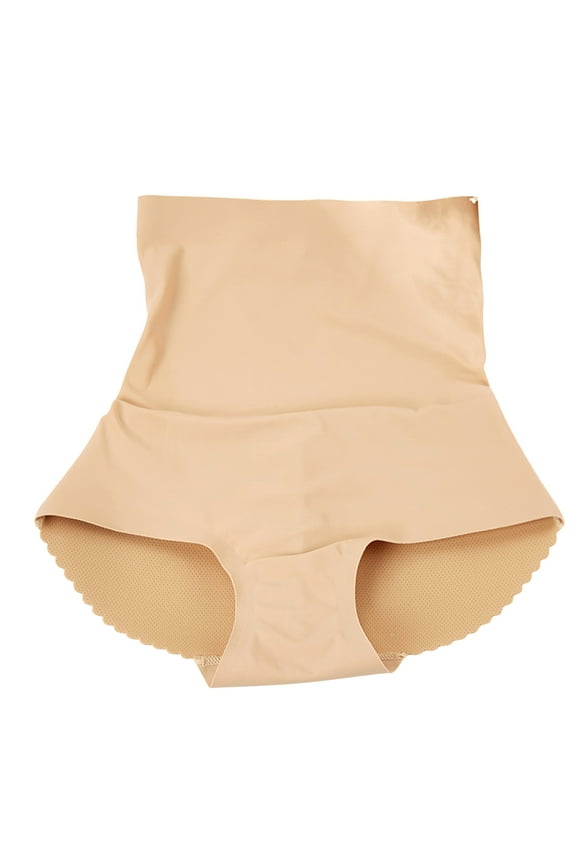 Womens Boxers Briefs Underwear Women Butt Pads Enhancer Panties Padded Hip Underwear Shapewear Butts Lifter Lift Panty Fake Padding Briefs Womens Briefs S-160 Beige S