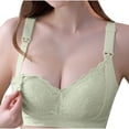 thumbnail image 1 of Mrat Womens Bralettes for Women Woman's Print Comfortable Breathable Bras Nursing Bras Bras for Women No Wire S-2005 Green 42, 1 of 5