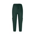 thumbnail image 1 of Mrat Womens Casual Cargo Capris Stretchy Low Waist Yoga Cargo Capris Summer Lightweight Cropped Trousers Pockets S-52 Army-Green m, 1 of 7