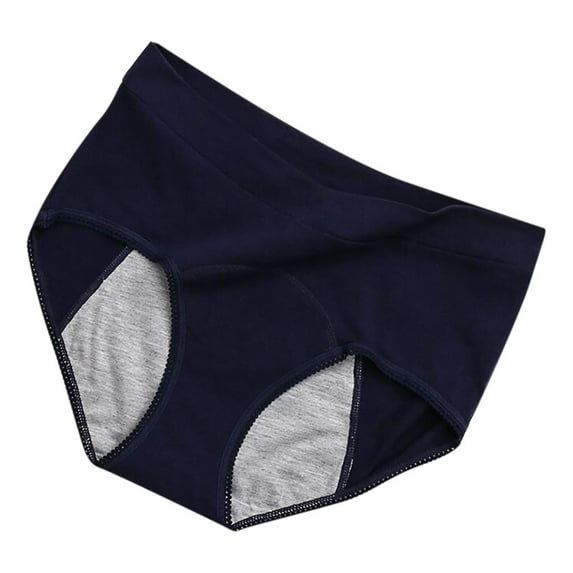 Mrat Womens Cheeky Underwear Leak Proof Menstrual Period Panties Women Underwear Physiological Waist Panties Thong Underwear Women S-210 Blue XXL