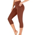 thumbnail image 1 of Mrat Womens Plus Size Pants Women's Stretch Yoga Leggings Fitness Running Gym Sports Pockets Active Pants Women Casual Slim Leg Sweatpants S-176 Red-A M, 1 of 3
