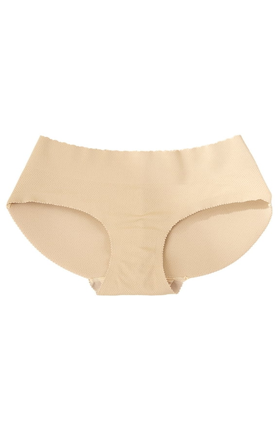 Womens Underwear Bikini Women Butt Pads Enhancer Panties Padded Hip Underwear Shapewear Butts Lifter Lift Panty Fake Padding Briefs Cheeky Underwear for Women S-162 Beige XL